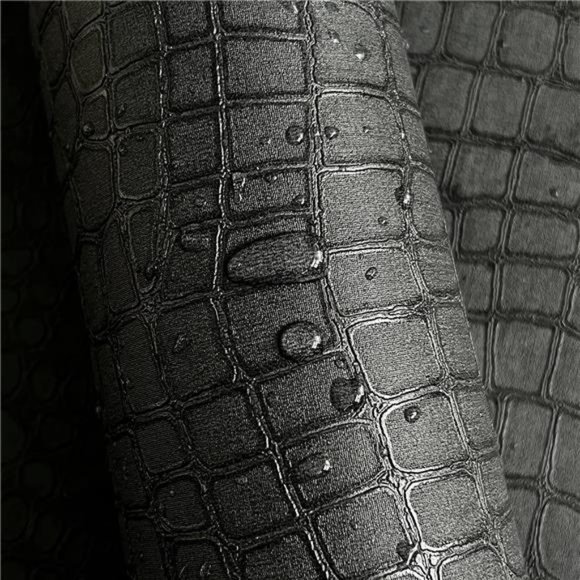 Crocodile Wallpaper Charcoal Black Wallpaper, Matte 17.7'' x 236.3'' (30 sq. Ft)